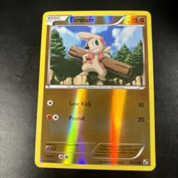 Timburr 59/114 - Reverse Holo - Black & White - 2011 Pokemon Card - LP - Image 1