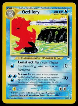 Pokemon Card Neo Revelation Octillery 34/64 Uncommon - Image 1