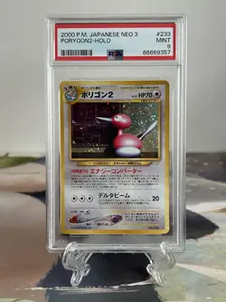 Pokemon Card Porygon 2 - Japanese Neo 2 Set No. 233 - PSA 9 MINT Holo - Image 1