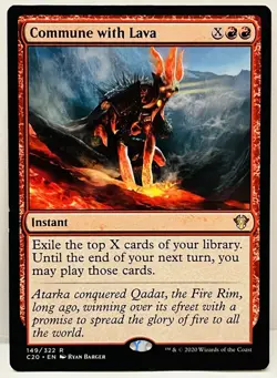 Commune with Lava -#149-MTG-Commander 2020-Regular-LP - Image 1
