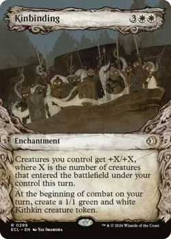 x1 Kinbinding - Showcase R MTG Lorwyn Eclipsed M/NM, English - Image 1
