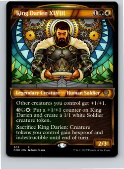 Magic the Gathering King Darien XLVIII (Showcase) Dominaria United MTG Free Ship - Image 1