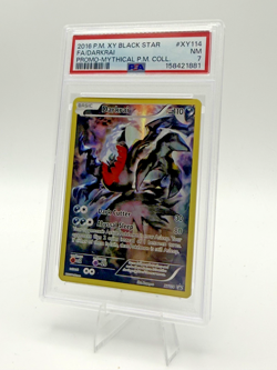 PSA 7 Darkrai XY114, 2016 Pokemon English Promo Mythical PM Collection - Image 1