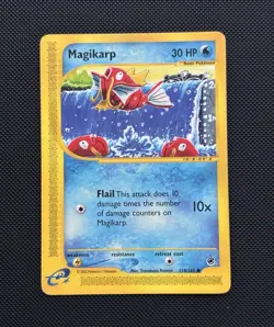 Pokemon TCG Magikarp 118/165 Expedition 2002 E-Reader Regular - Image 1
