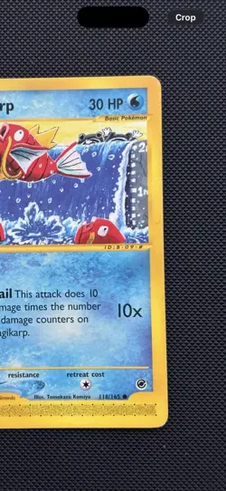 Pokemon TCG Magikarp 118/165 Expedition 2002 E-Reader Regular - Image 4