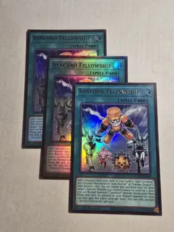 3x Synchro Fellowship 1st Edition Ultra Rare L5DD-ENY05 Yu-Gi-Oh! - Image 1
