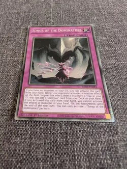 Yugioh! Songs of the Dominators RA05-EN081 Starlight Rare 1st Ed - Image 1