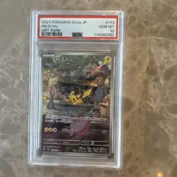 Pikachu Art Rare #173/165 Pokemon 151 Japanese SV2a 2023 PSA 10 Gem MT - Image 1