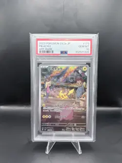 2023 Japanese 151 Pikachu 173/165 AR PSA 10 Gem Mint Pokemon Card - Image 1