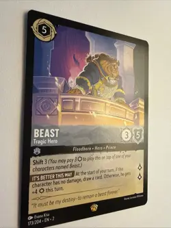 Beast Tragic Hero 173/204 Legendary 2023 Lorcana Rise Of The Floodborn Card NM - Image 3