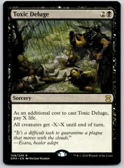 Toxic Deluge 108 Rare Eternal Masters Magic: The Gathering Near Mint - Image 1