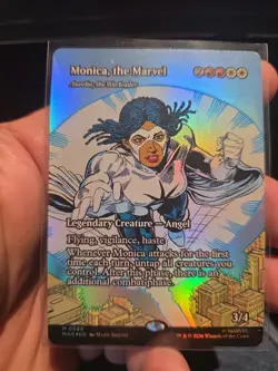 Monica, the Marvel (Borderless Foil) Mythic MTG Marvel Super Heroes - Image 1