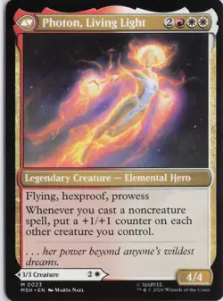 Monica Rambeau 23 Mythic Marvel Super Heroes Magic: The Gathering Near Mint - Image 2