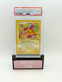 2021 POKEMON CELEBRATIONS CLASSIC COLLECTION #24 BIRTHDAY PIKACHU-HOLO PSA 10 - Image 1
