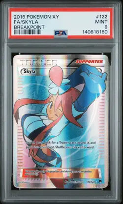Skyla 122/122 Full Art Trainer Pokemon XY Breakpoint MINT PSA 9 - Image 1
