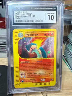 2002 Pokemon Expedition #28/165 Typhlosion Holo CGC 10 GEM MINT - Image 1