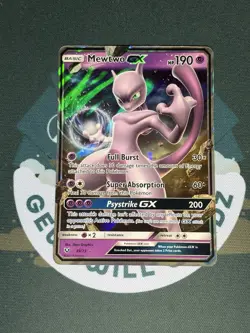 Pokemon TCG Mewtwo GX 39/73 Shining Legends Holo Ultra Rare 2017 NM - Image 1