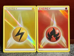 Pokemon TCG { Lightning Energy } 2013 Deck Exclusive~Reverse Holo~+Bonus~L@@K - Image 1