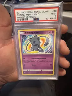 Pokemon PSA 9 Shining Mew 40/73 2017 Shining Legends Shiny Holo Rare - Image 3