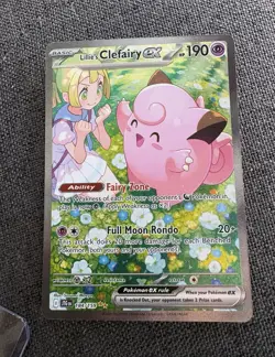 The Pokemon Company Lillie's Clefairy ex 184/159 Sv09 Full Art Holo SIR ENG - Image 1