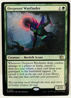 MTG - Deeproot Wayfinder-#184-March Of The Machines-FOIL-NM - Image 1