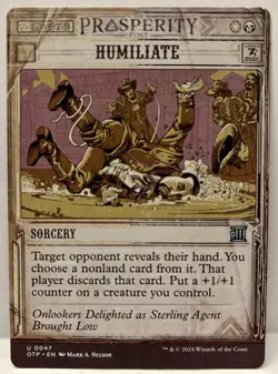 MTG - Humiliate (Showcase) - Outlaws of Thunder Junction-#47- NM - Image 1