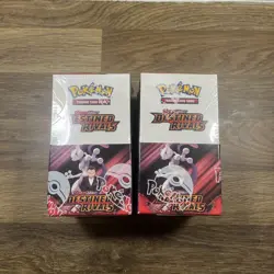 Pokemon TCG Destined Rivals 2x Half Booster Box, 36 Packs Sealed Mint Condition - Image 1