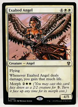 MTG - Exalted Angel - -#63-Murders at Karlov Manor Commander- Regular-NM - Image 1