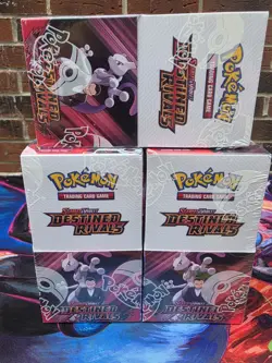 Pokemon TCG: Destined Rivals Half booster Box 18 Packs - 1x New & Factory Sealed - Image 1