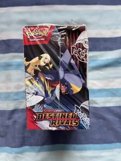 Pokemon TCG - Destined Rivals Full Booster Box -36 Packs- Sealed (2 small tears) - Image 2