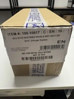 Pokemon TCG: Destined Rivals Booster Box 36 x 6 - Factory Sealed Case - Image 1