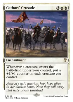 NM MTG CATHAR'S CRUSADE WHITE BORDER MYSTERY BOOSTER 2 - Image 1