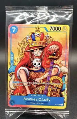 One Piece Monkey.D.Luffy Sealed Promo Card P-043 - Image 1
