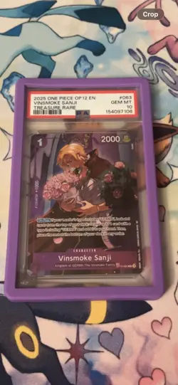 VINSMOKE SANJI TREASURE RARE OP10-063 ONE PIECE OP12 LEGACY OF THE MASTER PSA 10 - Image 1