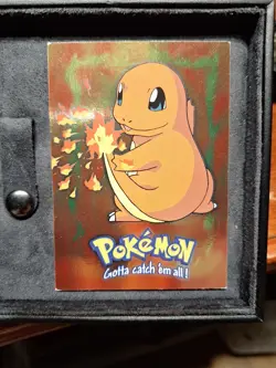 1999 Topps Pokemon Charmander #04 Evolution Holo Card E4/12 Vintage - Image 1