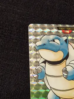Pokemon Ken Sugimori Art Card Blastoise 009 Green Prism Halo - Image 3