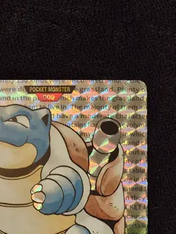 Pokemon Ken Sugimori Art Card Blastoise 009 Green Prism Halo - Image 4