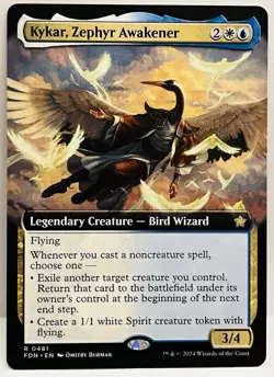Kykar, Zephyr Awakener (Extended Art) - #481-MTG-Foundations-Regular-NM - Image 1