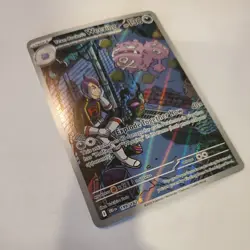 Team Rocket's Weezing 199/182 Illustration Rare Destined Rivals Pokemon TCG NM - Image 3