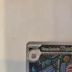 Team Rocket's Weezing 199/182 Illustration Rare Destined Rivals Pokemon TCG NM - Image 5