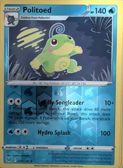 Politoed 032/196 Rare Lost Origin Pokemon Reverse Holo Near Mint - Image 1