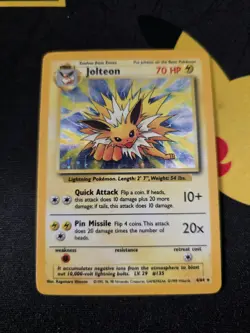 Pokemon TCG Jolteon Jungle 4/64 Holo Unlimited Holo Rare - Image 1