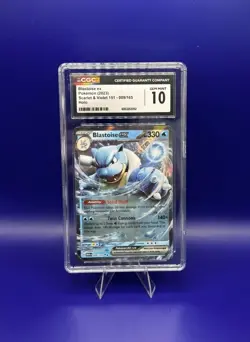 Pokemon Blastoise ex 009/165 Scarlet & Violet 151 Double Rare Holo CGC 10 - Image 2