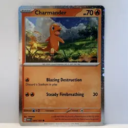 Charmander 004/165 Scarlet And Violet Pokemon TCG Cosmos Holo - Image 1