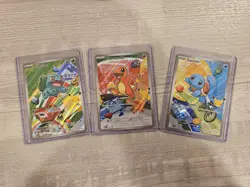 Pokemon TCG First Partner Illustration Collection Series 1 Kanto GEN 1 Starters - Image 1