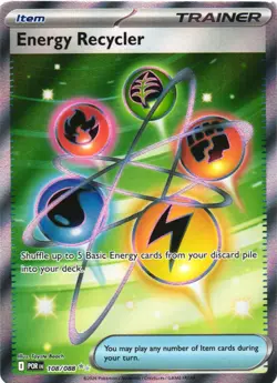 ENERGY RECYCLER 108/088 ULTRA RARE PERFECT ORDER POKEMON HOLO NEAR MINT - Image 2