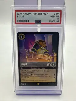 2023 Disney Lorcana EN 2 Beast - Tragic Hero #173 PSA 10 - Image 1