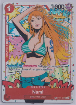 One Piece ST01-007 Nami (TR) - Wings of the Captain (OP06) Treasure Rare - Image 1