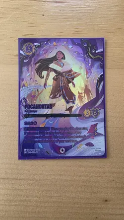 Disney Lorcana Pocahontas Peacekeeper (iconic) 241/204 Winterspell Foil - Image 1