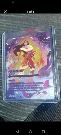 Disney Lorcana - Pocahontas - Peacekeeper (Iconic) 241/204 Winterspell - Image 1